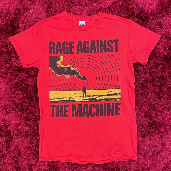 Band Tee Other - Rage Against The Machine Album Art Shirt Black Small Metal Vintage Retro